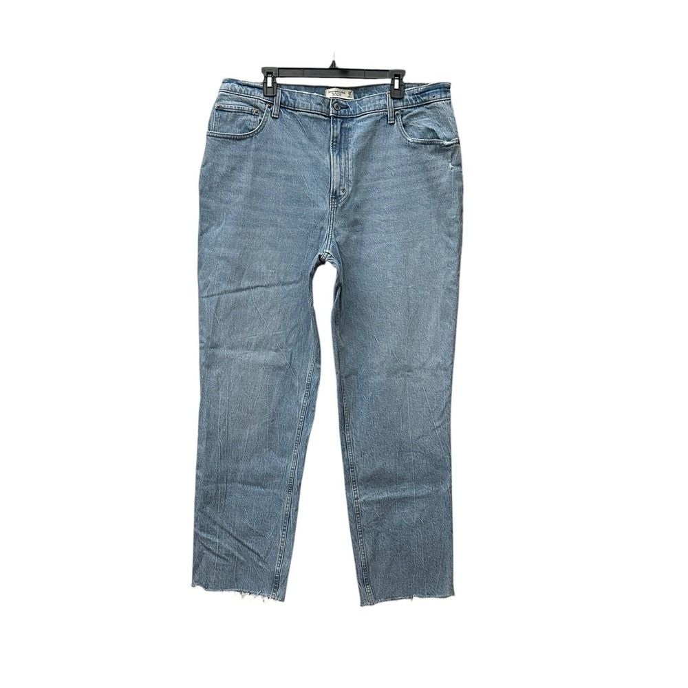 Abercrombie Fitch Jeans 34/18L The 90's Relaxed Ultra High Rise Curve Love CD1-8